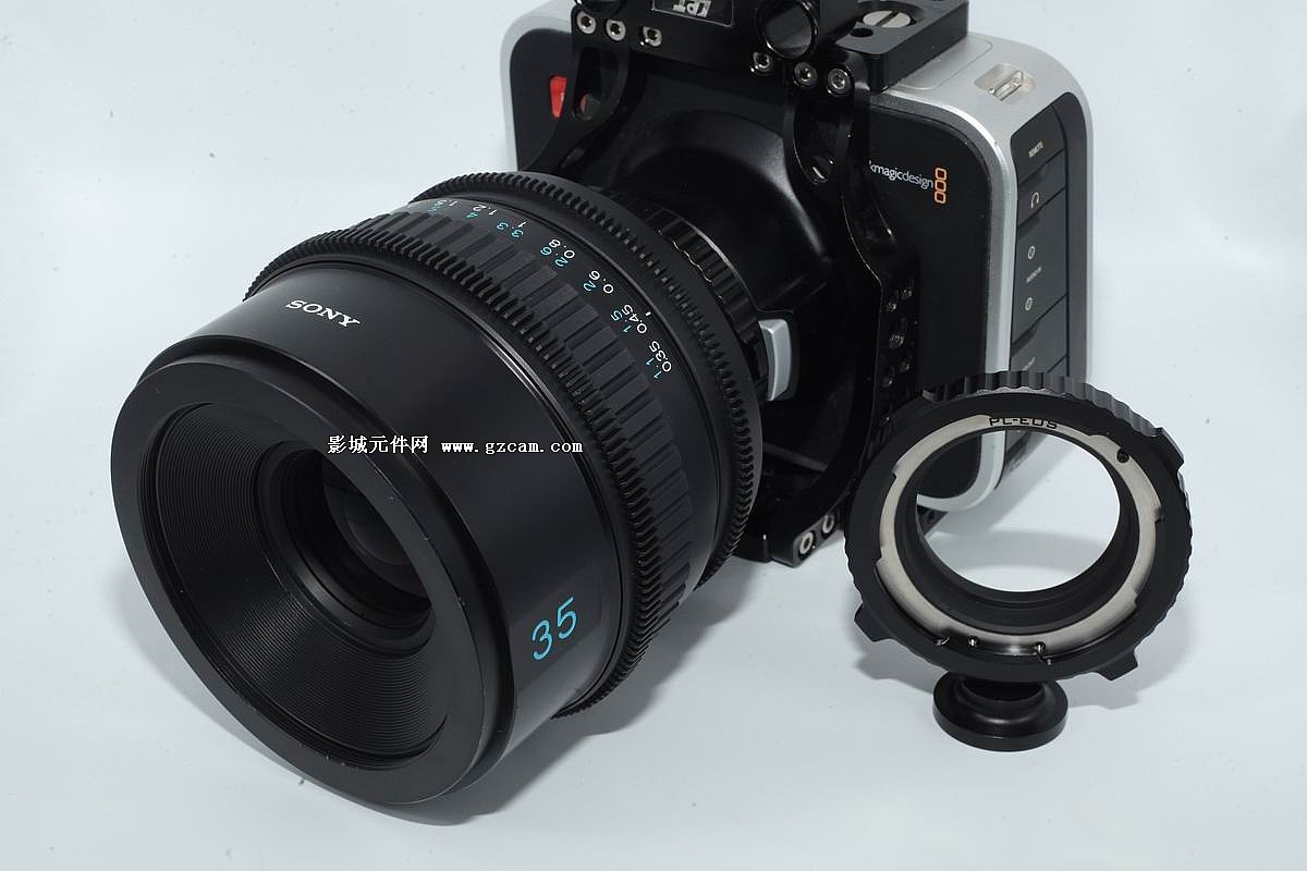 新款索尼PL电影镜头转换BMCC系列EF口电影摄像机转换环
