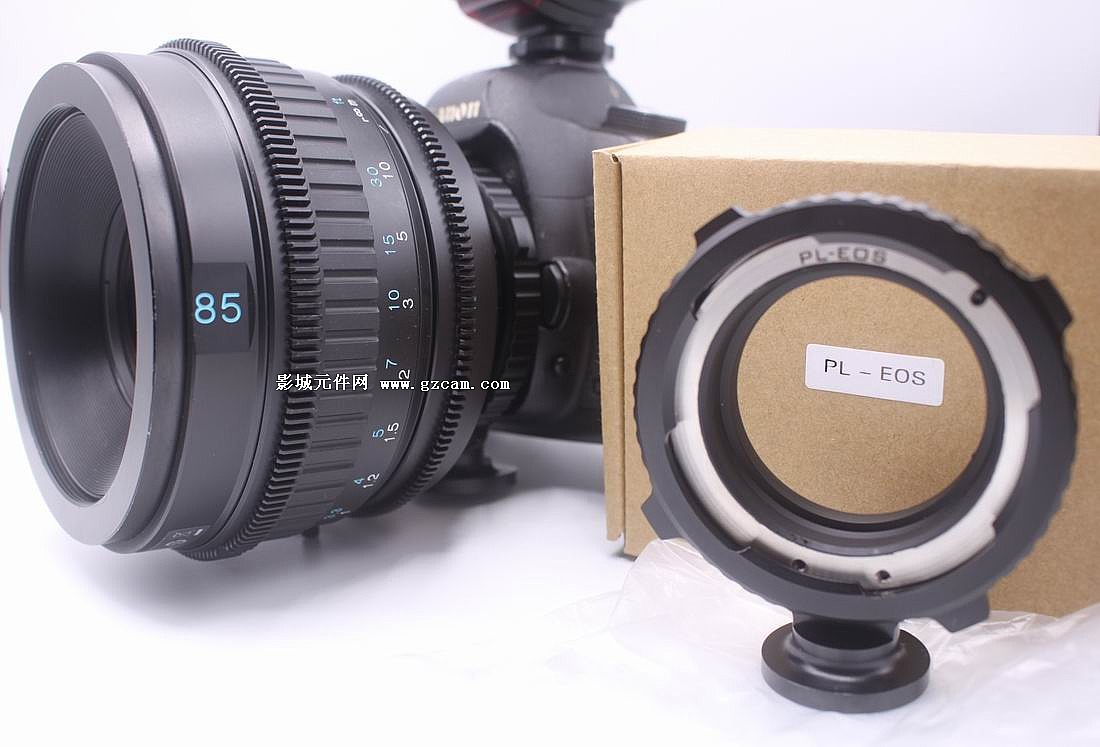 PL镜头转换佳能5D相机不绣钢高精度耐磨转换环